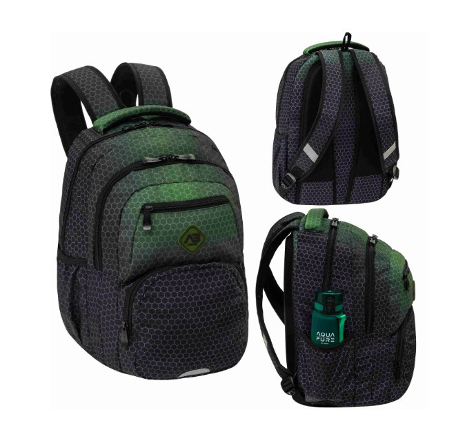 Plecak ABAG HEXAGON Green Ombre AB200 502026037 Astra